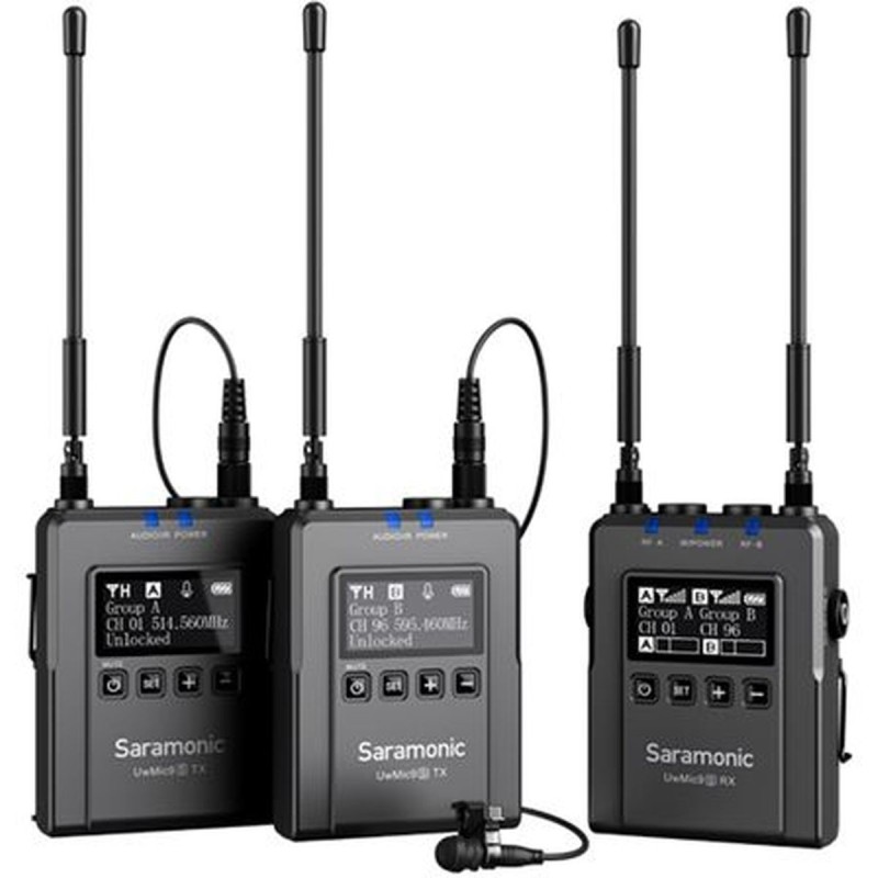 Saramonic Lavalier Set de Micrófonos UWMIC9S TX9S + TX9S + RX9S Uhf - Entrega 24h