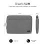 Funda Subblim Urban Laptop Sleeve para Portátiles hasta 15.6'/ Gris