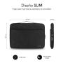 Maletín Subblim Elegant Laptop Sleeve para Portátiles hasta 15.6'/ Negro