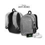 Mochila Subblim Urban Lock para Portátiles hasta 16'/ Puerto USB/ Antirrobo/ Gris