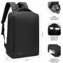 Mochila Subblim City Backpack para Portátiles hasta 15.6'/ Puerto USB/ Negra