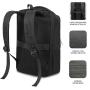 Mochila Subblim Business V2 AP Backpack para Portátiles hasta 15.6'/ Puerto USB/ Negra