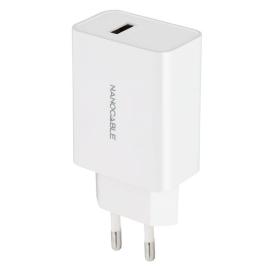 Cargador de Pared Nanocable 10.10.2003/ 1xUSB/ 2.1A/ Blanco