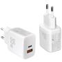 Cargador de Pared Leotec LECSPH35W2W/ 1xUSB Tipo-C/ 1xUSB/ 35W