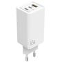 Cargador de Pared Leotec LECSPH65W3W/ 2xUSB Tipo-C/ 1xUSB/ 65W