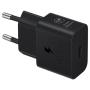 Cargador de Pared Samsung EP-T2510XBEGEU/ 1xUSB Tipo-C + Cable USB Tipo-C/ 25W