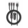 Cargador de Coche Tech One Tech TEC2810/ 2xUSB + Cable 3 en 1/ 2.4A