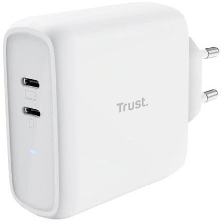 Cargador de Pared Trust Maxo 65W 2P/ 2xUSB Tipo-C/ 65W