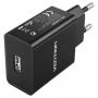 Cargador de Pared Vention WML-CH07-EU-B/ 1xUSB/ 12W