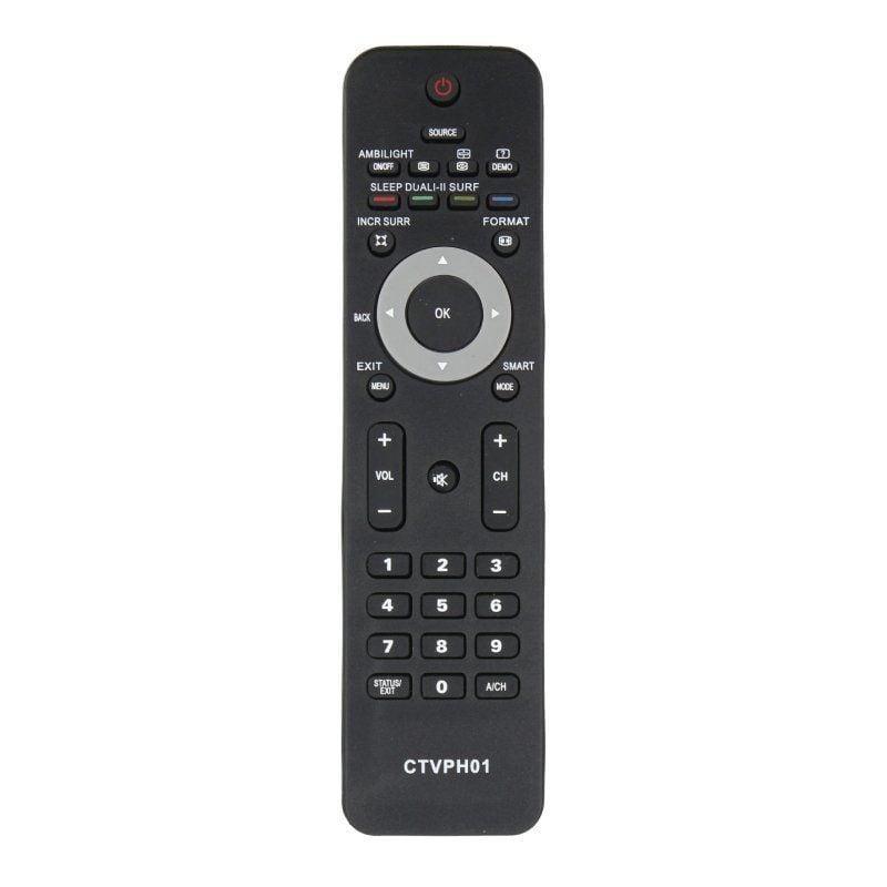 Mando TM CTVPH01 compatible con Philips vista frontal