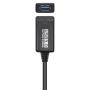 Cable Alargador USB 3.0 con Amplificador Aisens A105-0525/ USB Macho - USB Hembra/ Hasta 9W/ 625Mbps/ 5m/ Negro