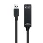 Cable Alargador USB 3.0 Nanocable 10.01.0313/ USB Macho - USB Hembra/ 15m/ Negro