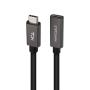 Cable Alargador USB 3.2 Nanocable 10.01.4400/ USB Tipo-C Macho - USB Tipo-C Hembra/ 50cm/ Negro