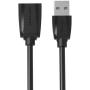 Cable Alargador USB 2.0 Vention VAS-A44-B150/ USB Macho - USB Hembra/ 1.5m/ Negro