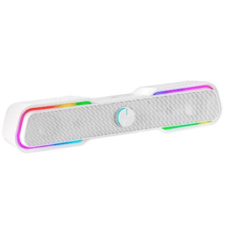 Barra de Sonido con Bluetooth Mars Gaming MSBX/ 10W/ 2.0/ Blanca