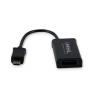 Cable MHL 11 Pines 3GO CMHL11 HDMI Macho - MicroUSB Macho/ Negro