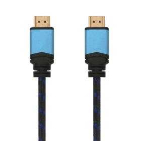 Cable HDMI 2.0 4K Aisens A120-0358/ HDMI Macho - HDMI Macho/ Hasta 10W/ 2250Mbps/ 3m/ Negro/ Azul