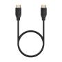 Cable HDMI 2.0 4K Aisens A120-0723/ HDMI Macho - HDMI Macho/ Hasta 10W/ 2250Mbps/ 1.5m/ Negro
