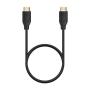 Cable HDMI 2.0 4K Aisens A120-0725/ HDMI Macho - HDMI Macho/ Hasta 10W/ 2250Mbps/ 3m/ Negro