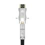 Cable HDMI 2.0 AOC 4K Desmontable Aisens A148-0512/ HDMI Macho / D Macho - HDMI Macho/ 30m/ Negro