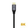Cable HDMI 2.1 8K Aisens A150-0427/ HDMI Macho - HDMI Macho/ 1.5m/ Gris Negro