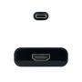 Conversor Nanocable 10.16.4102-BK/ USB Tipo-C Macho - HDMI Hembra/ 15cm/ Negro