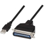 Cable Conversor impresora Nanocable 10.03.0001/ USB Macho - CN36 Macho/ 1.5m/ Negro