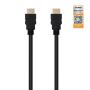 Cable HDMI 2.0 4K Nanocable 10.15.3600/ HDMI Macho - HDMI Macho/ 50cm/ Certificado/ Negro