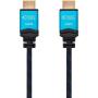 Cable HDMI 2.0 4K Nanocable 10.15.3705/ HDMI Macho - HDMI Macho/ 5m/ Negro/ Azul