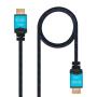 Cable HDMI 2.0 4K Nanocable 10.15.3710/ HDMI Macho - HDMI Macho/ 10m/ Negro/ Azul