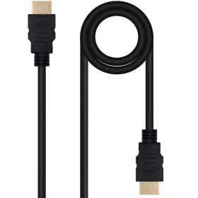 Cable HDMI 2.0 4K Nanocable 10.15.3802/ HDMI Macho - HDMI Macho/ 2m/ Negro