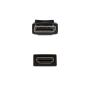 Cable Conversor Nanocable 10.15.4301/ Displayport Macho - HDMI Macho/ 1m/ Negro