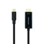 Cable Conversor Nanocable 10.15.5132/ USB Tipo-C Macho - HDMI Macho/ 1.8m/ Negro