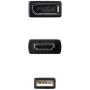 Cable Conversor Nanocable 10.16.0205/ HDMI Macho - DisplayPort Hembra/ 20cm/ Negro