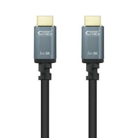 Cable HDMI 2.1 8K Nanocable 10.15.8001/ HDMI Macho - HDMI Macho/ 1m/ Negro