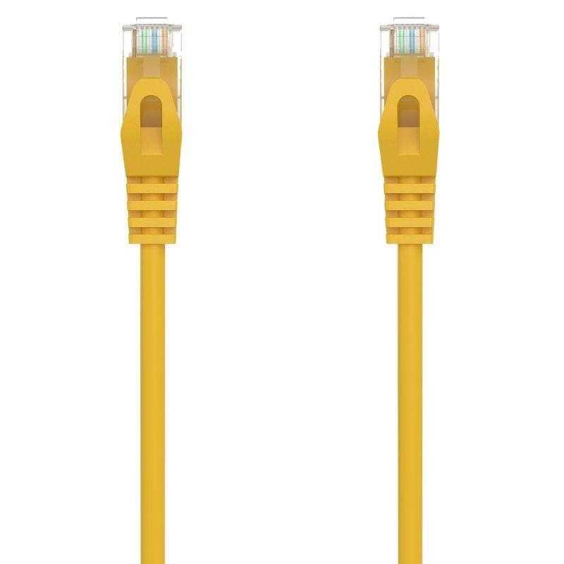 Cable de Red RJ45 AWG24 UTP Aisens A145-0565 Cat.6A/ LSZH/ 50cm/ Amarillo