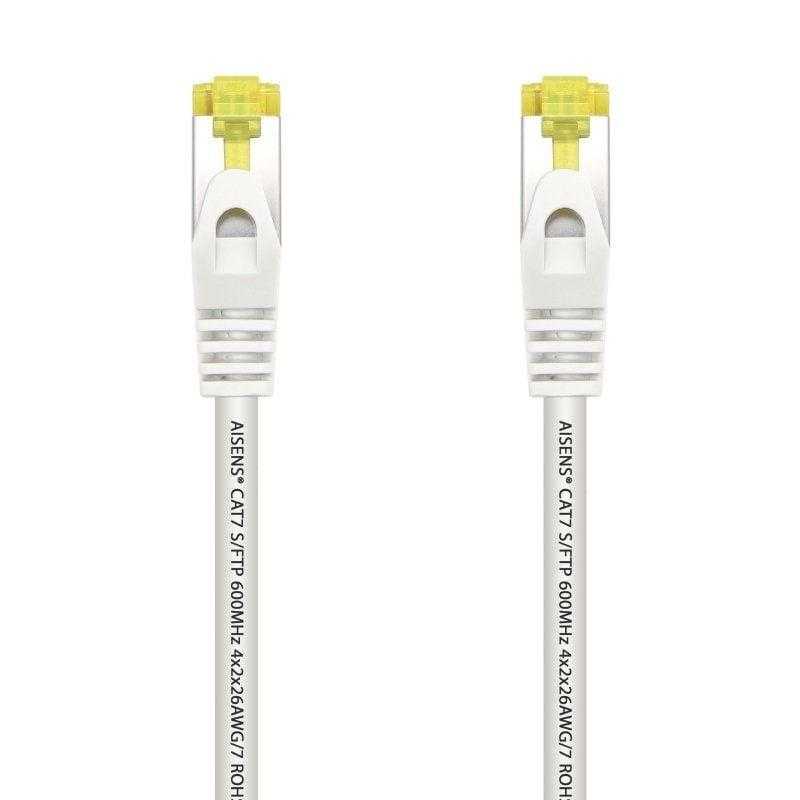 Cable de Red RJ45 SFTP Aisens A146-0489 Cat.7/ 50cm/ Blanco