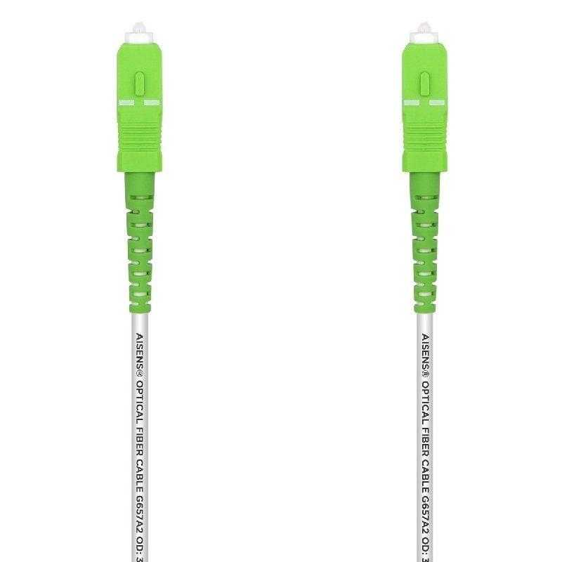 Cable de Fibra Óptica G657A2 3.0 Aisens A152-0493/ LSZH/ 1m/ Blanco