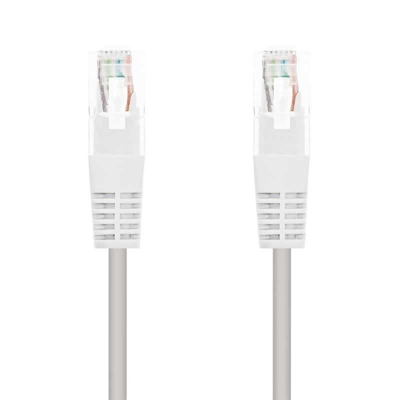 Cable de Red RJ45 UTP Nanocable 10.20.0110-W Cat.5/ 10m/ Blanco