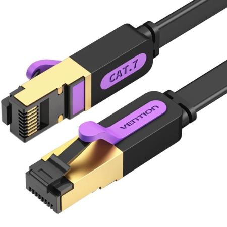 Cable de Red RJ45 STP Vention ICABF Cat.7/ 1m/ Negro