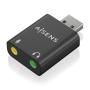 Tarjeta de Sonido Aisens A106-0768/ USB Macho - 2xJack 3.5 Hembra