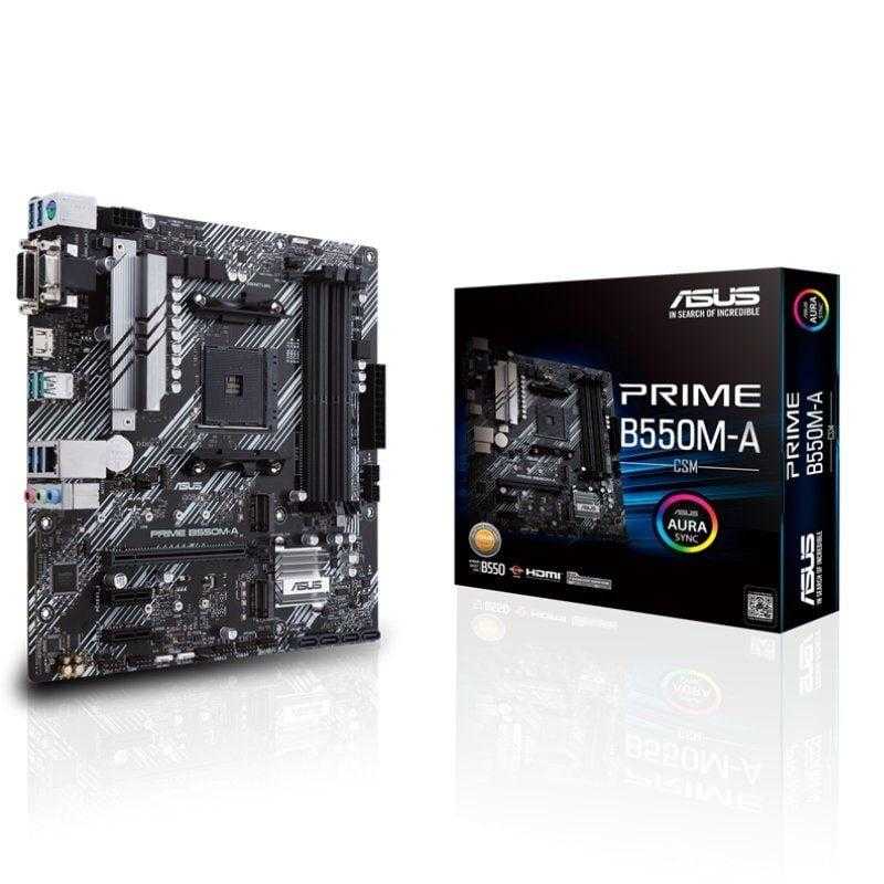 ASUS Placa Base Asus Prime B550M-A/CSM Socket AM4/ DDR4/ PCIe 4.0/ Micro ATX