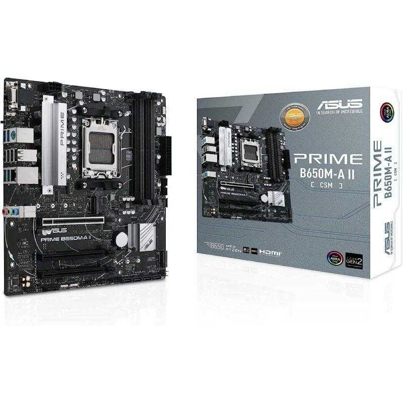 ASUS Placa Base Asus Prime B650M-A II-CSM/ Socket AM5/ DDR5/ PCIe 5.0/ Micro ATX