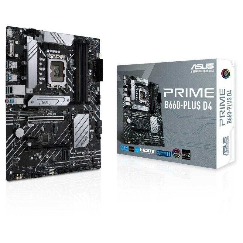 ASUS Placa Base Asus Prime B660-PLUS D4 Socket 1700/ DDR4/ PCIe 4.0