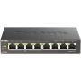 Switch D-Link DGS-1008P 8 Puertos/ RJ-45 Gigabit 10/100/1000/ PoE