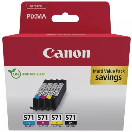 Cartucho de Tinta Original Canon CLI-571 Multipack/ Cian/ Magenta/ Amarillo/ Negro