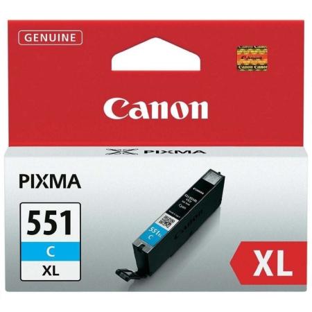 Cartucho de Tinta Original Canon CLI-551C XL Alta Capacidad/ Cian