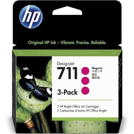 Cartucho de Tinta Original HP nº711 Multipack/ 3x Magenta