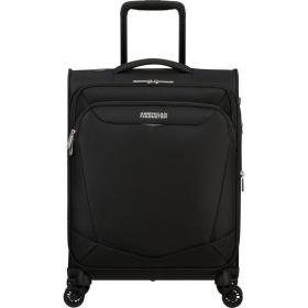 Maleta de Cabina American Tourister SummerRide Spinner 55cm/ 55x40x23cm/ 4 Ruedas/ Negra