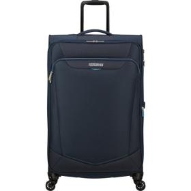 Maleta Grande American Tourister SummerRide Spinner 80cm/ 80x48x30cm/ 4 Ruedas/ Azul Marino